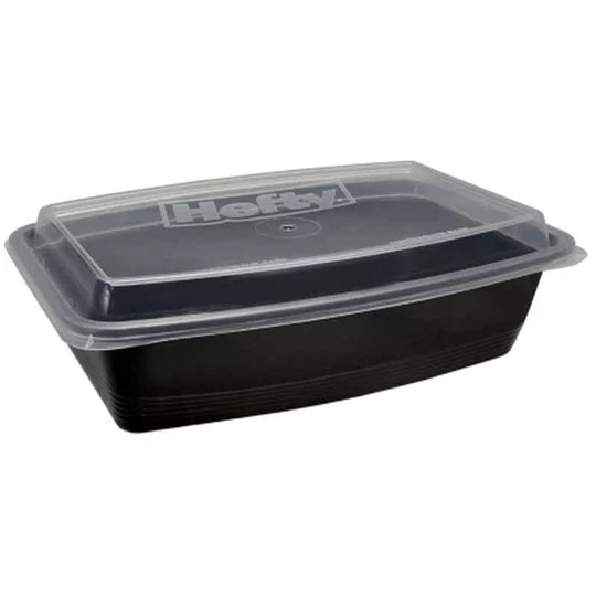 30 Count Hefty Food Storage Containers w/ Lids- 18oz each