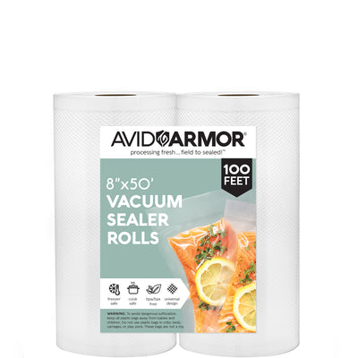 2 Pack 8" X 50' Vacuum Sealer Bags, BPA Free Food Saver Bags