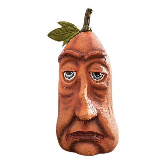 Funny Pumpkins for Fall Decorations, Pumpkins with Faces, Halloween Pumpkin Decorations Statue for Wedding Thanksgiving Home Table Decor