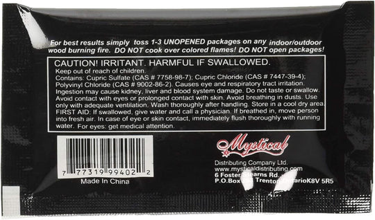 12 Pack Mystical Fire Flame Colorant Vibrant Long-Lasting Flame Color Changer Perfect for Halloween