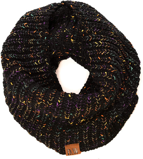 Debra Weitzner Womens Winter Slouchy Beanie Hat and Infinity Scarf Set - Knit Ski Skull Cap and Loop Scarf for Women