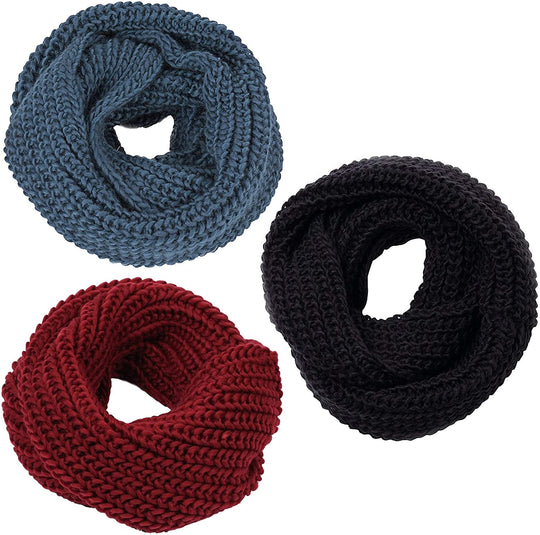 Jemis Women' s Super Soft Winter Knit Warm Infinity Scarf