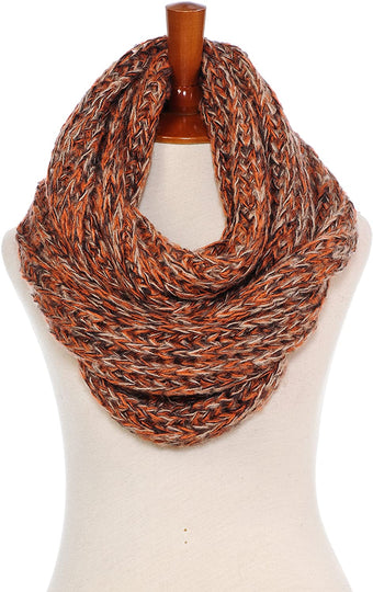 Basico Infinity Scarf | Winter Crochet Knit Scarf in One Size