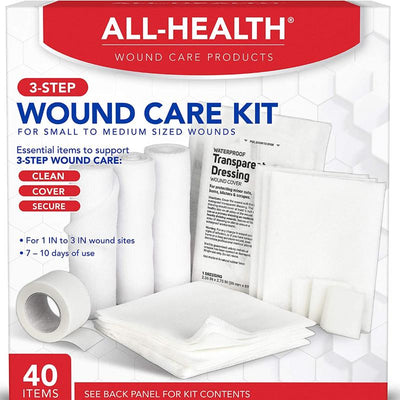 All Health Wound Care Kit, 40 Items | For Small to Medium Sized Wounds