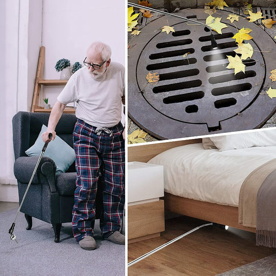 LED Retractable Magnetic Pick-up Tool, Retractable Flashlight