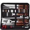 26pcs Grilling Accessories Kit - Stainless Steel Heavy Duty BBQ Tools with Glove and Corkscrew