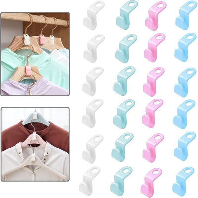 50 Pcs Clothes Hanger Connector Hooks