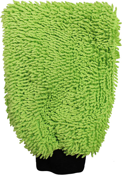 Reversible Wash and Scour Mitt – Cross Weave & Chenille Microfiber Washing Mitten for Car Cleaning