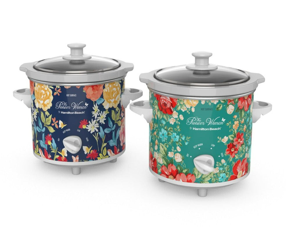 2 Pioneer Woman1.5-Quart Slow Cookers