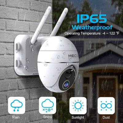 Solar Security Camera - Weatherproof with Motion Detection