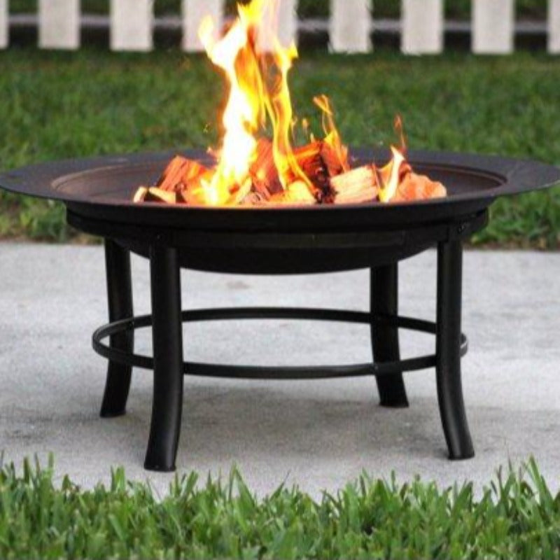 28" Fire Pit with PVC Cover and Spark Guard
