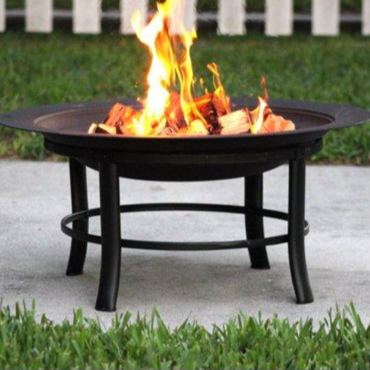 28" Fire Pit with PVC Cover and Spark Guard