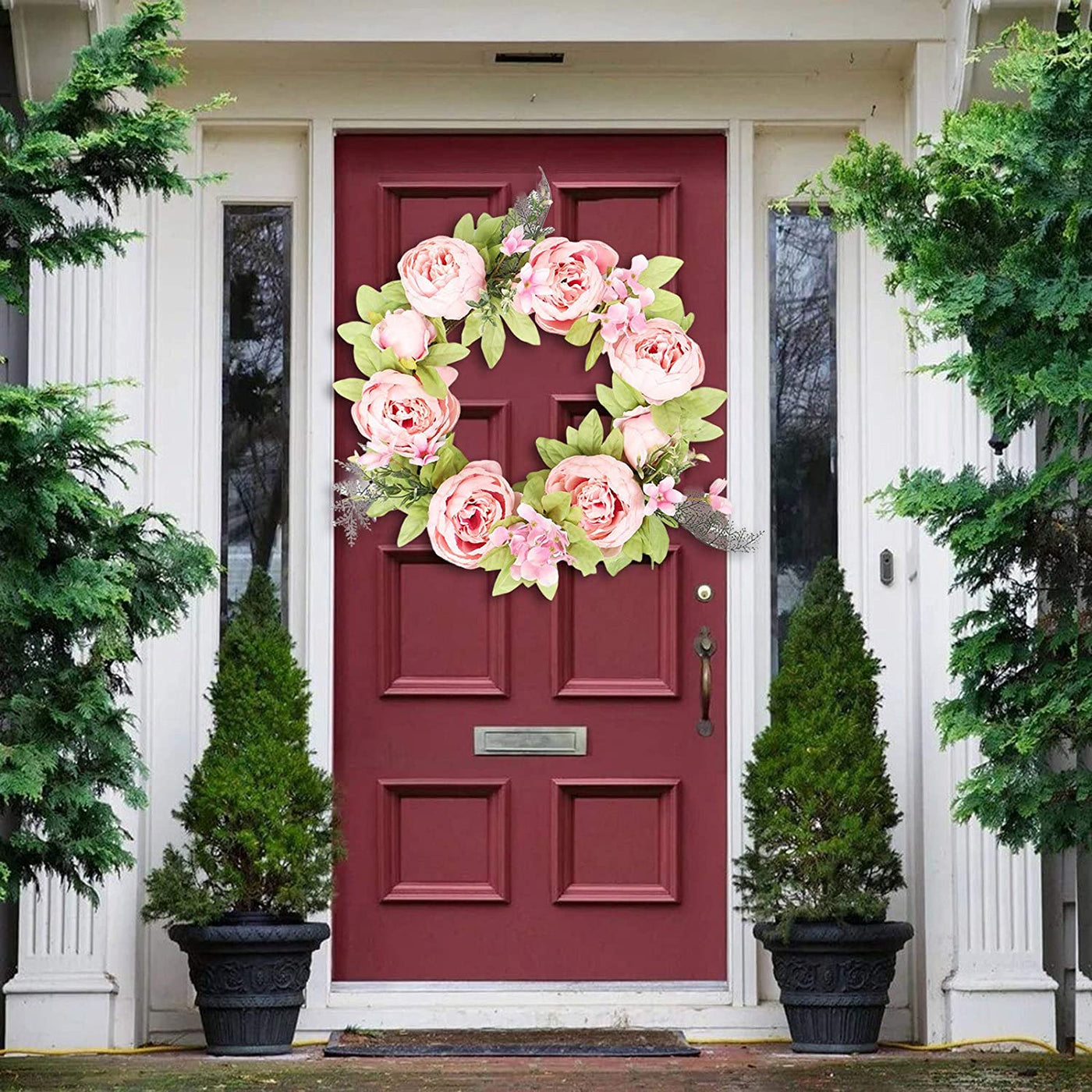 Spring Wreath Front Door