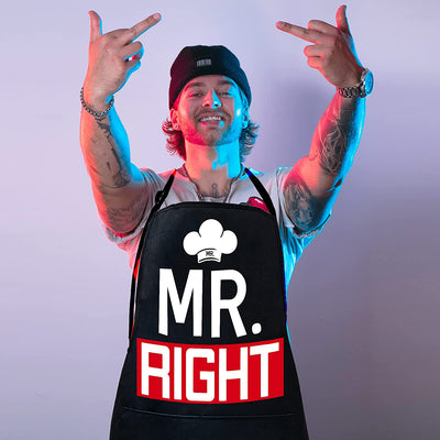 Mr Right Mrs Always Right,Couple Aprons