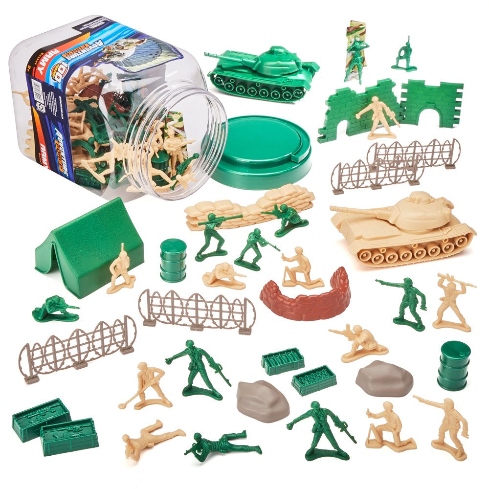 Adventure Force Army Bucket, 100 Pieces