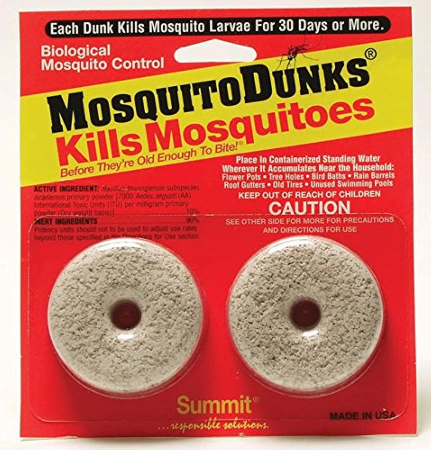 Mosquito Dunks 102-12 Mosquito Killer, 2 Pack