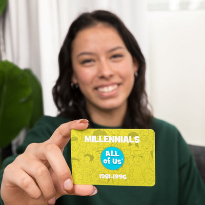 All of Us - the Family Trivia Game for All Generations - Gen Z, Gen Y, Gen X & Baby Boomers - Card Game by