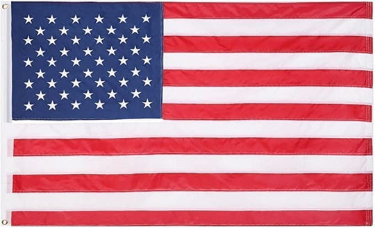 American Flag 3x5 Foot - Fade Resistant US Polyester USA Flags with Brass Grommets 3 X 5 Feet