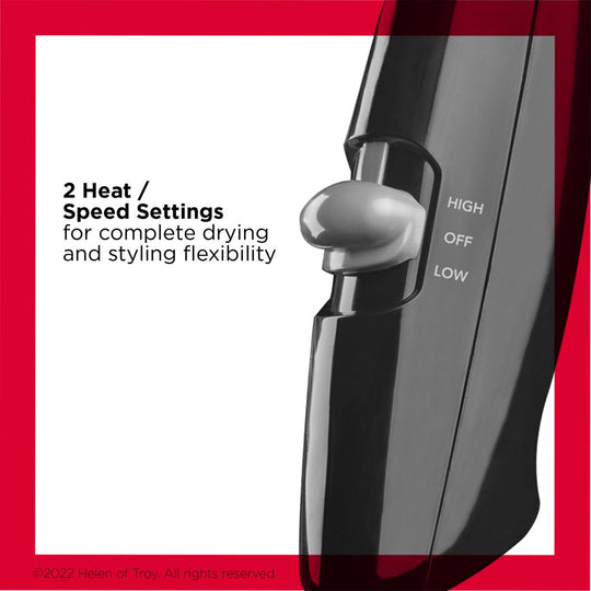 Compact Hair Dryer - 1875W Lightweight Design - Perfect for Travel