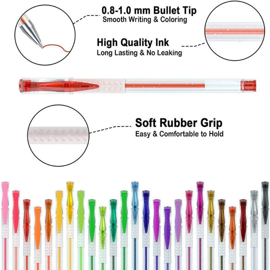 160 Pack Glitter Gel Pens Set
