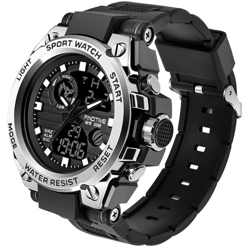 LED Tactical Army-Style Wristwatch 