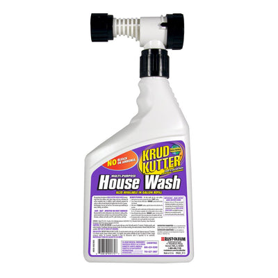 Krud Kutter Hose End Multi-Purpose House Wash Cleaner, Liquid Concentrate-Hw32H4 , Quart