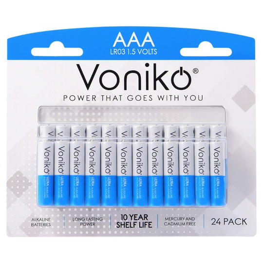 Premium Grade AAA Batteries - 24/48/100 Packs - Alkaline - Ultra Long-Lasting - 10-Year Shelf Life