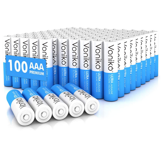 Premium Grade AAA Batteries - 24/48/100 Packs - Alkaline - Ultra Long-Lasting - 10-Year Shelf Life