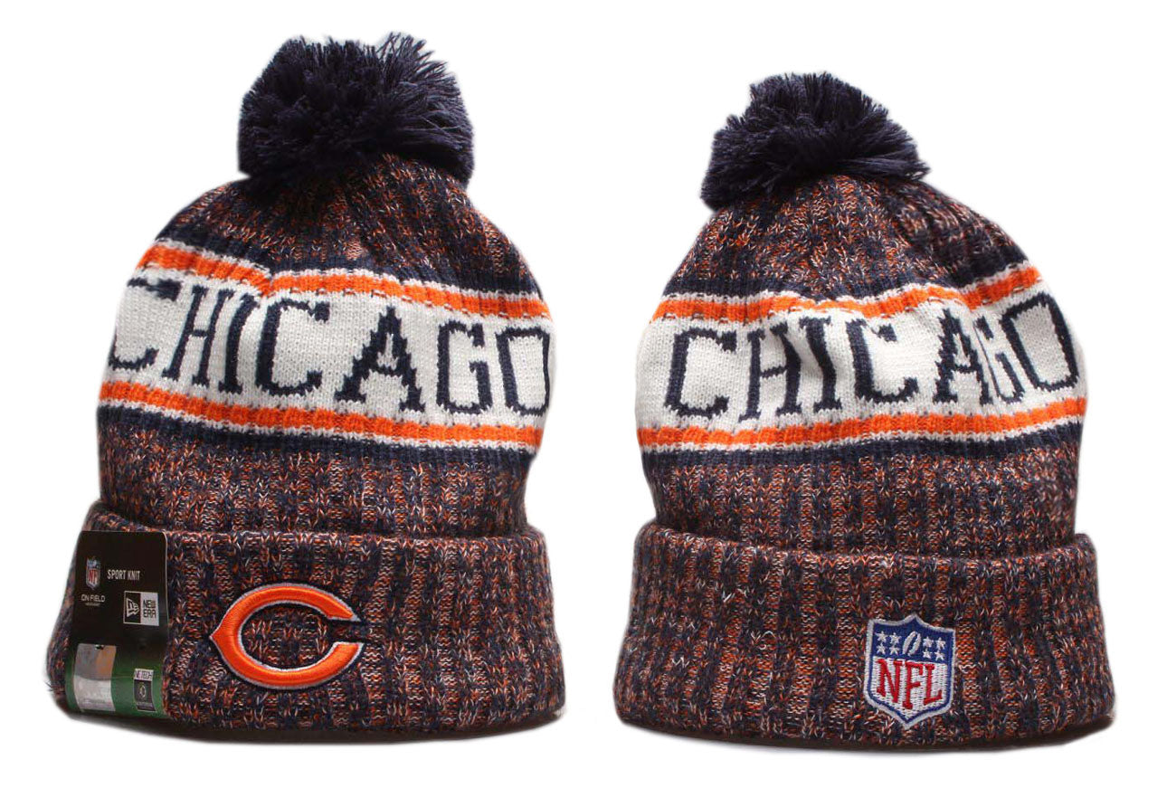 New Era Chicago Bears Storm III Beanie Sport Knit Pom Hat