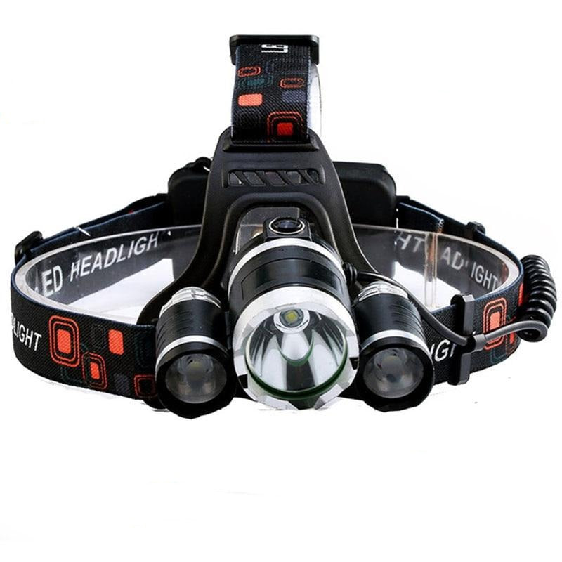Rechargeable LED Headlamp With 4 Lighting Modes And Adjustable Headband