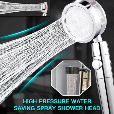 Water Saving Shower Head 360 Degrees Rotating With Small Fan