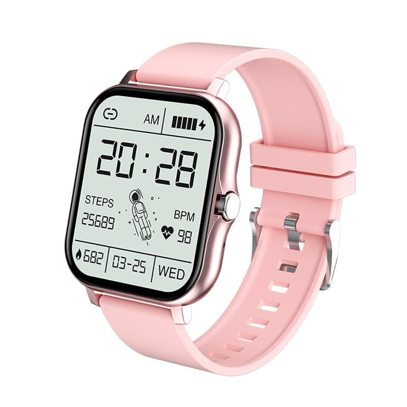 Smart Watch 1.69" Color Screen Full Touch Fitness Tracker Compatible with Android and iOS