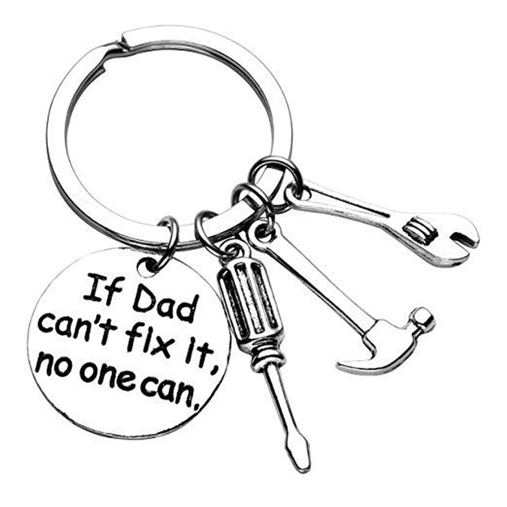 Hammer & Wrench If Grandpa/Dad Can't Fix It, No One Can Keychain