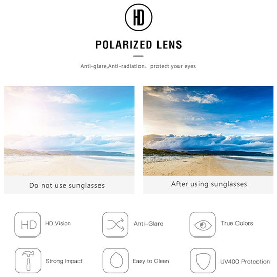 Unisex Polarized Sunglasses with UV400 Protection