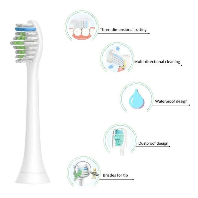 20 Pack: Replacement Toothbrush Heads Compatible with Philips Sonicare