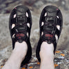 Men's Genuine Leather Sandals With Adjustable Velcro Closure