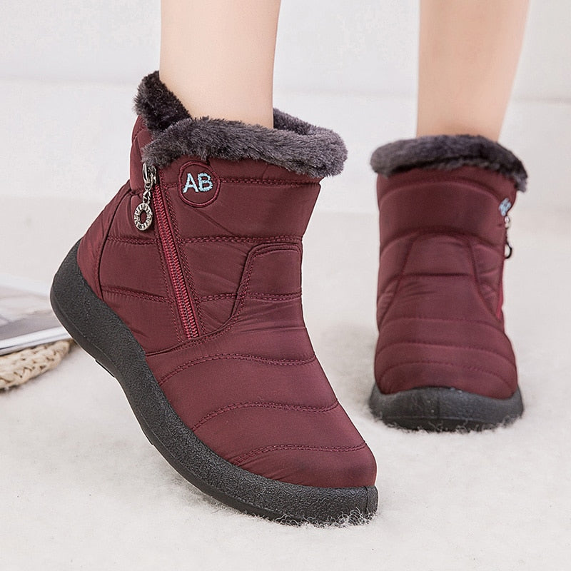 Waterproof Lightweight Ankle Snow Boots