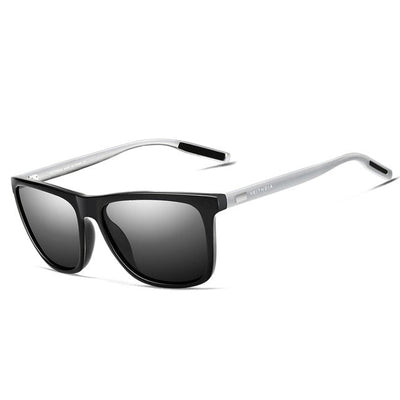 Unisex Retro Aluminum + TR90 Sunglasses with Polarized Lenses