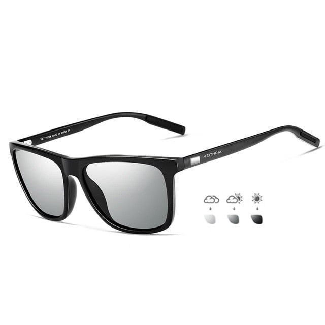 Unisex Retro Aluminum + TR90 Sunglasses with Polarized Lenses