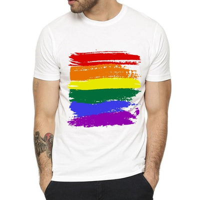 Rainbow Paint Stripes Shirt