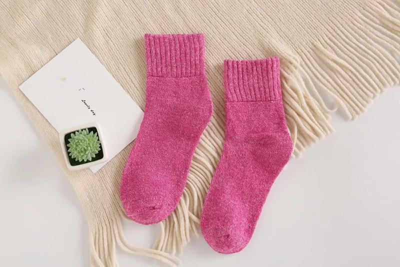 Women's Solid Wool Socks