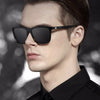 Unisex Retro Aluminum + TR90 Sunglasses with Polarized Lenses