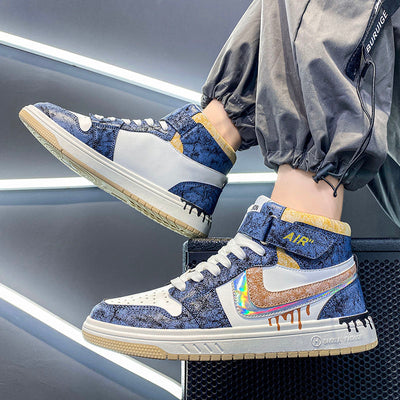 Leather High and Low Top Athletic Shoes