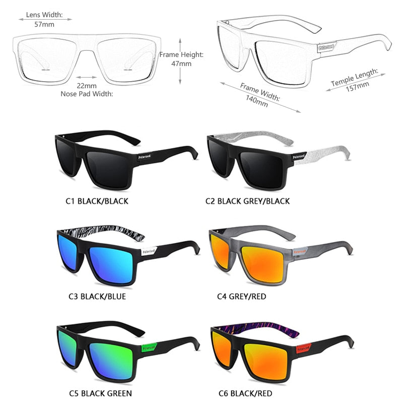 Unisex Polarized Sunglasses with UV400 Protection