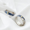 Women's Starry Night Enamel 925 Silver Ring