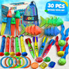 30 Pcs Pool Toy Set with Storage Bag & Water Toys Swim Learning & Diving Skill Development for Kids