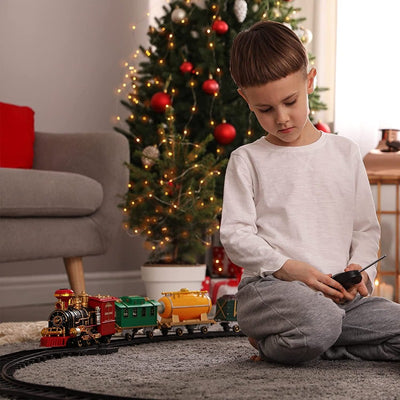 12 Piece Christmas Train Curved Track - 13.4 Inches Long Each- Perfect For Around Your Tree