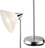 Floor Lamp With Adjustable Head And Arcylic Shade 