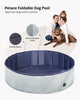Portable Hard Plastic Pet Bath Pool for Dogs, Collapsible Dog Swimming Pool, Puppy Kiddie Kid Wading Pool for Indoor and Outdoor, 31.5 x 8 inches