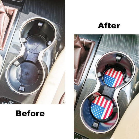 Pack of 2 (Flag) Car Coasters  